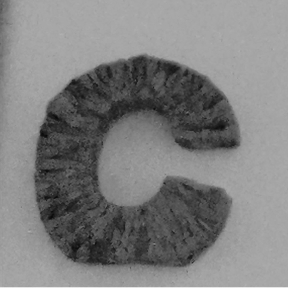 Wicker Textured Letter C